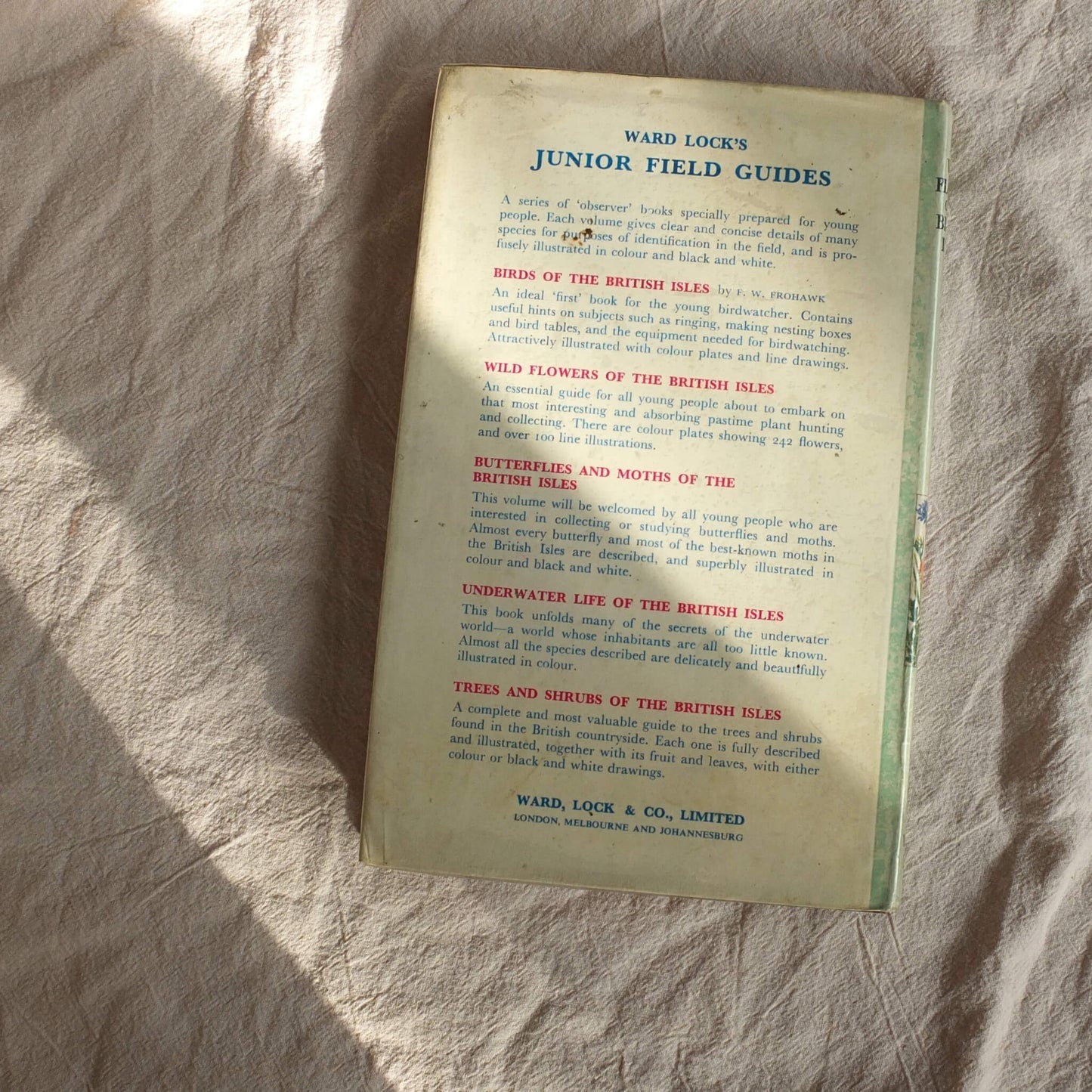 Vintage Botanical Field Guide - Wild Flowers of the British Isles