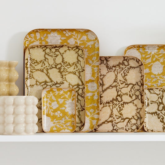 Enamel Tray - Chandra Khaki