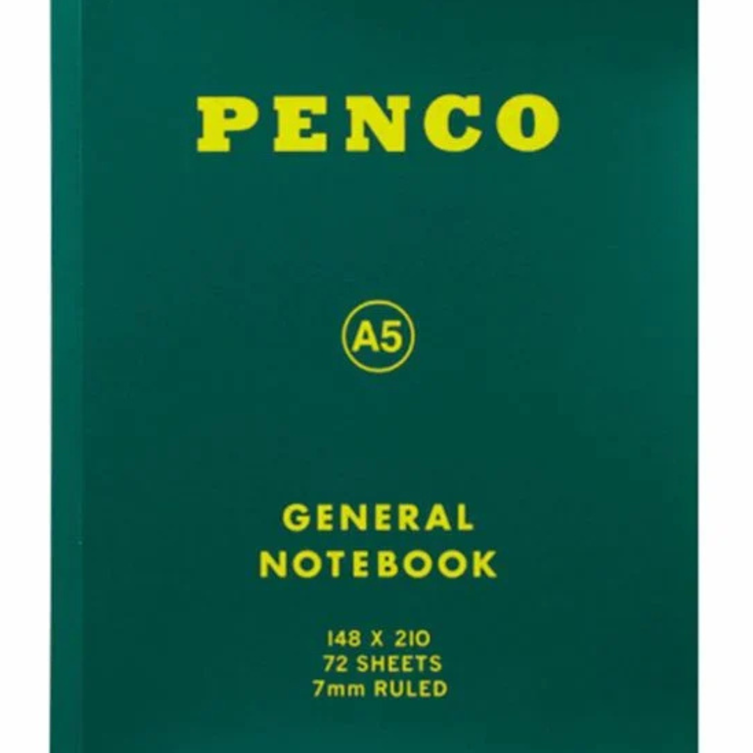 Penco Soft Notebook in A5 Ruled - Green