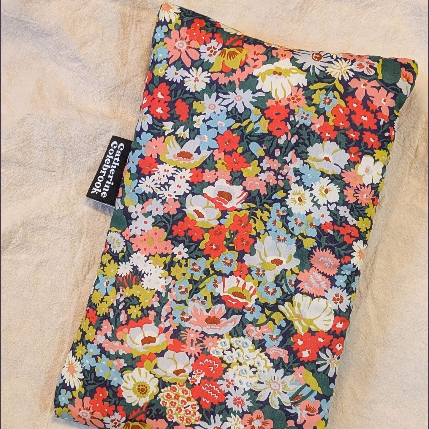 Liberty Fabric Mini Hot Water Bottle - Thorpe Tana Mustard