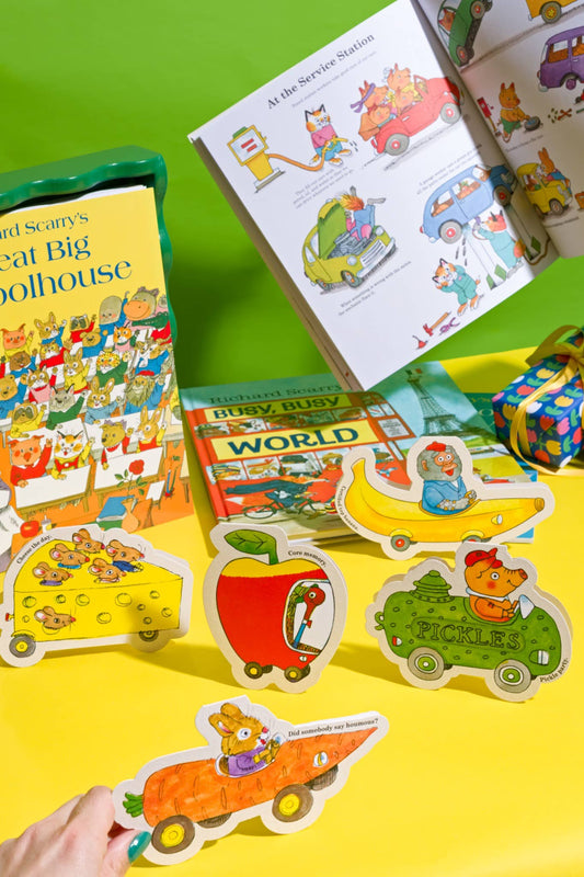 Pickle Pig Car Richard Scarry Die-cut Card