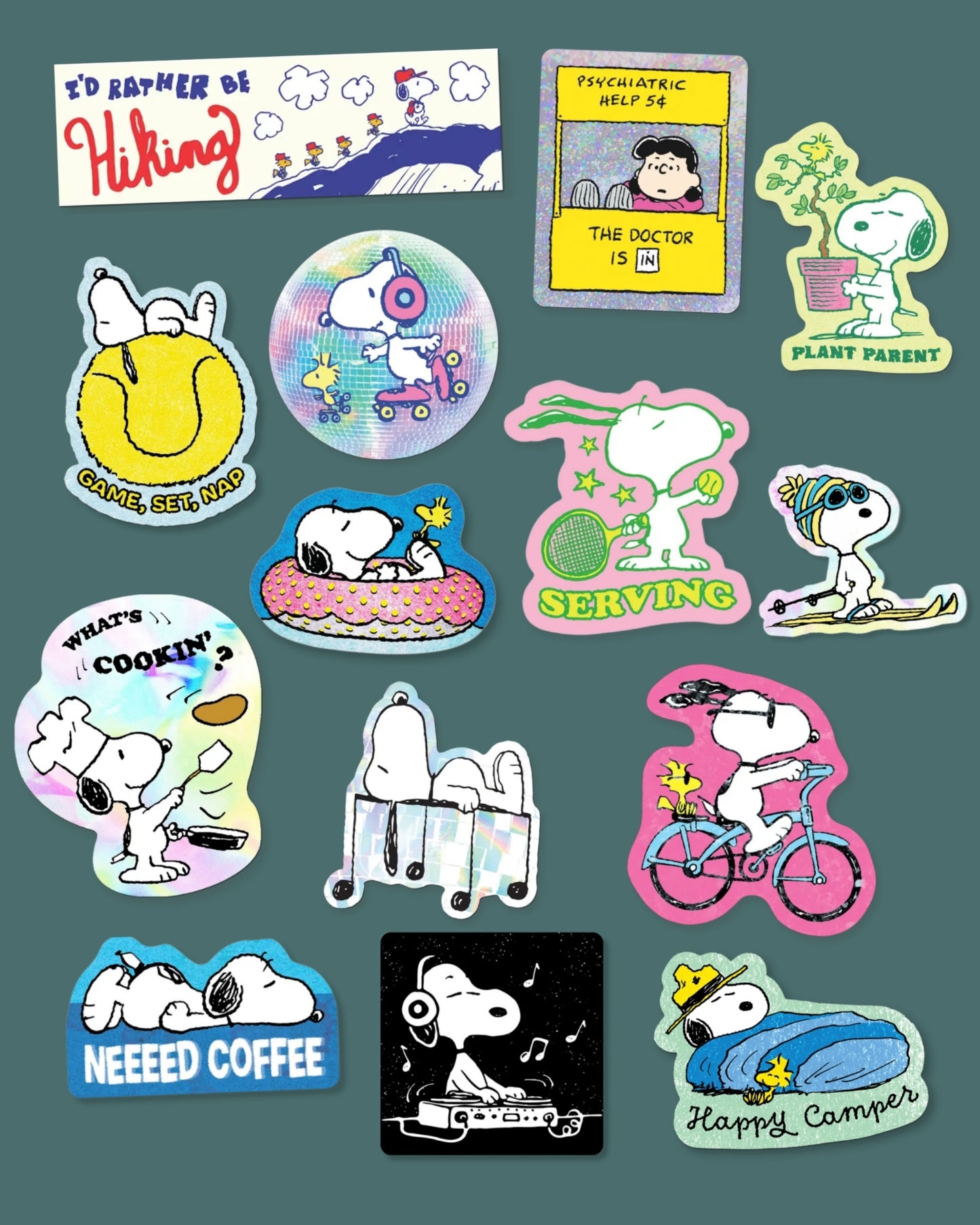 Floating Snoopy Sticker