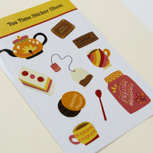 A6 Tea Time Sticker Sheet