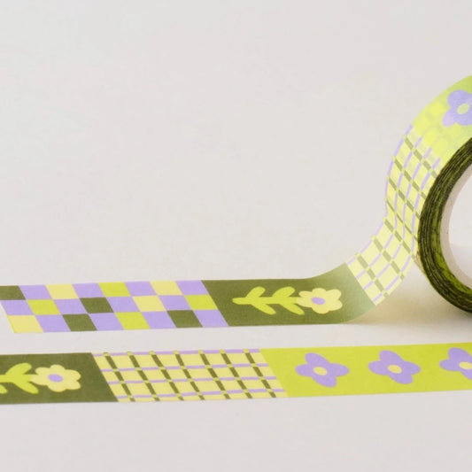 Flower patch washi tape