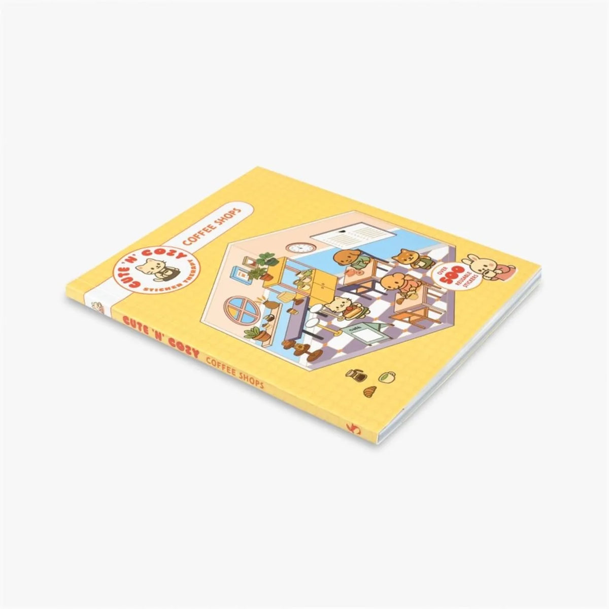 Cute 'n' Cozy Sticker Therapy: Coffee Shops Book