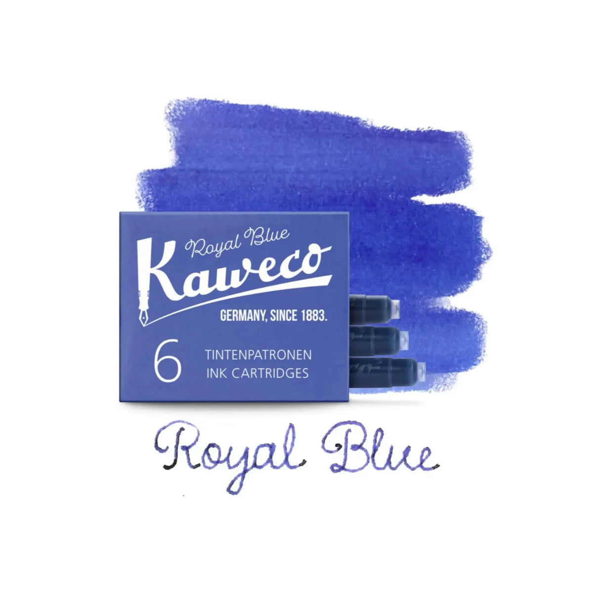 Kaweco Ink Cartridges, Pack of 6 - Royal Blue