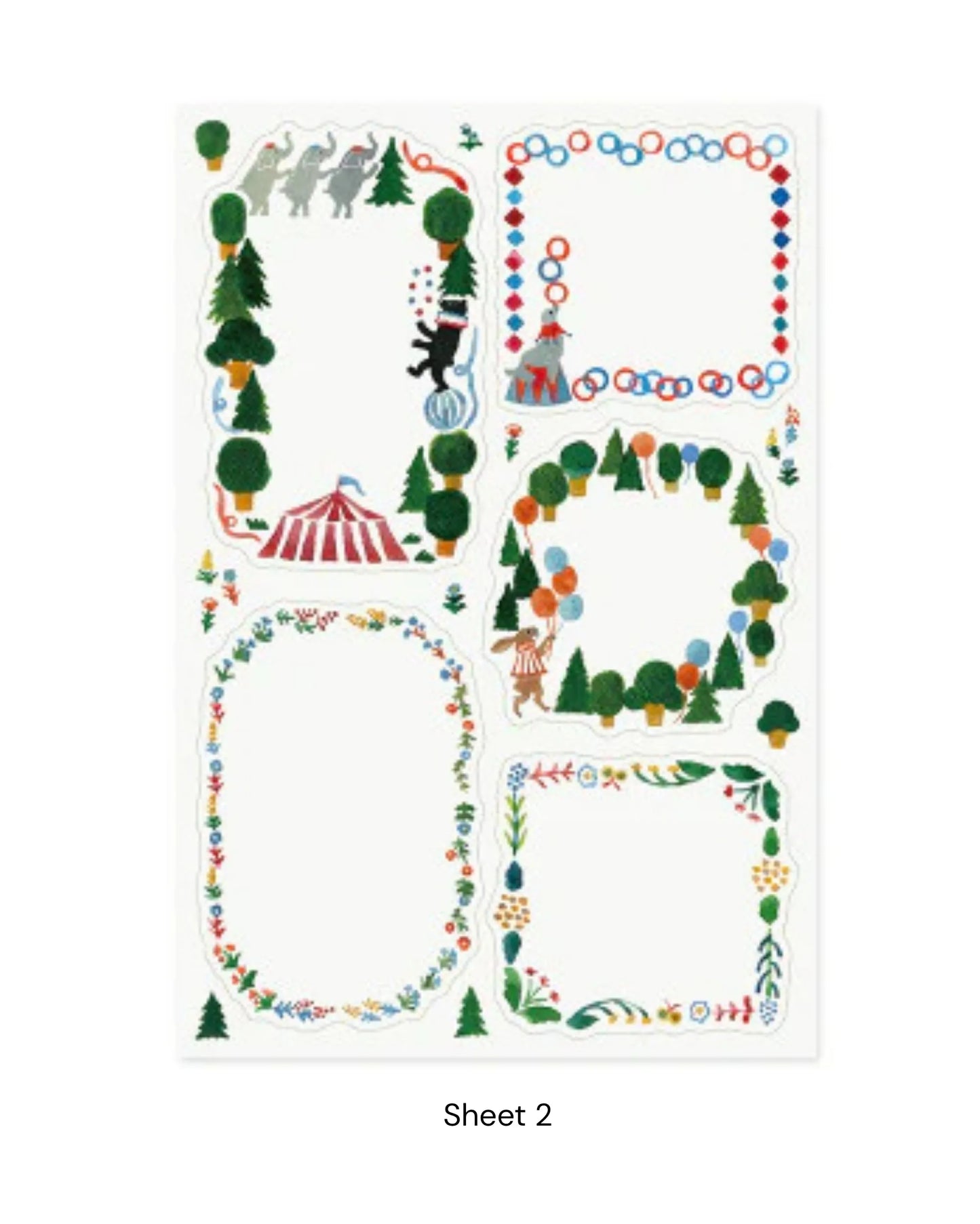 Midori Yuru Log Sticker Sheets – Scandinavia (Set of 2)