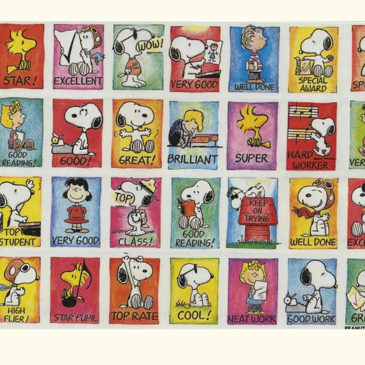 Peanuts school reward mini sticker sheet