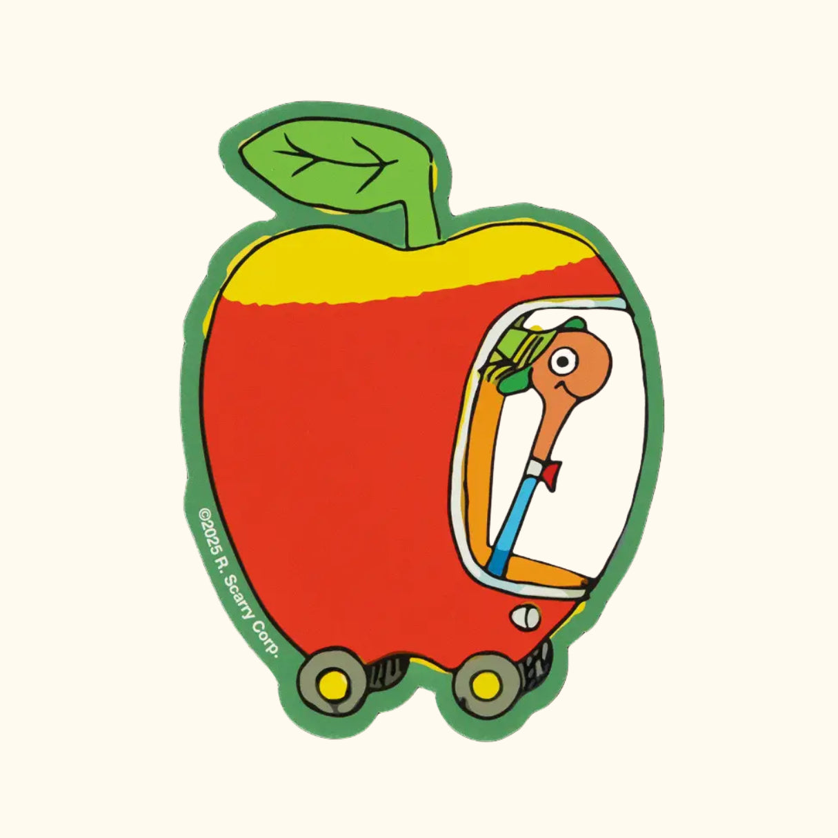 Richard Scarry Apple Car - Bumper Magnet