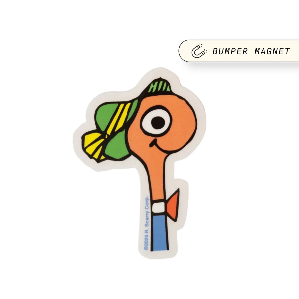 Richard Scarry Lowly Worm Bumper Magnet