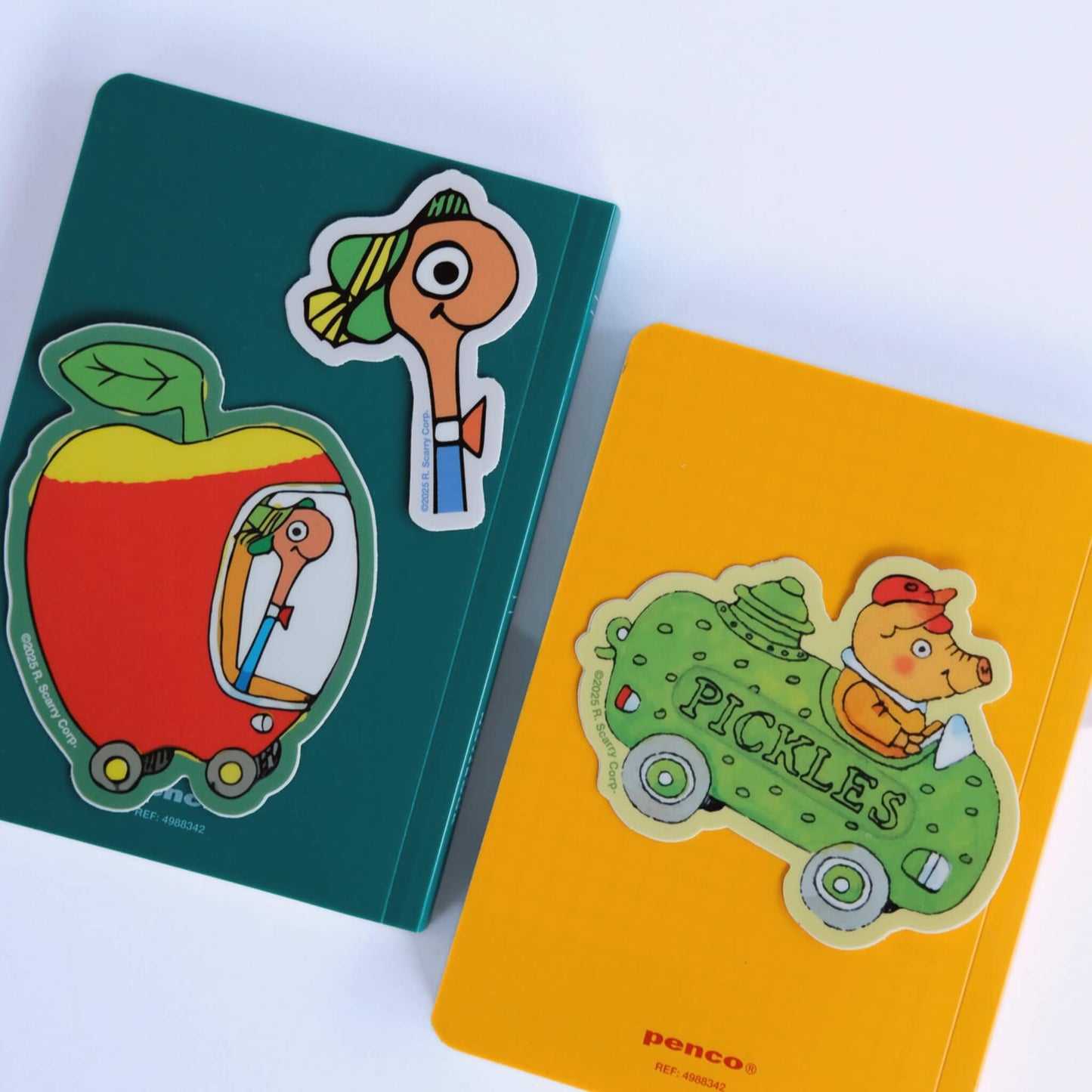 Lowly Worm Apple Car pickle car sticker