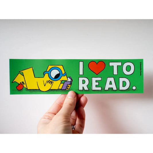 I Love To Read Bumper Sticker