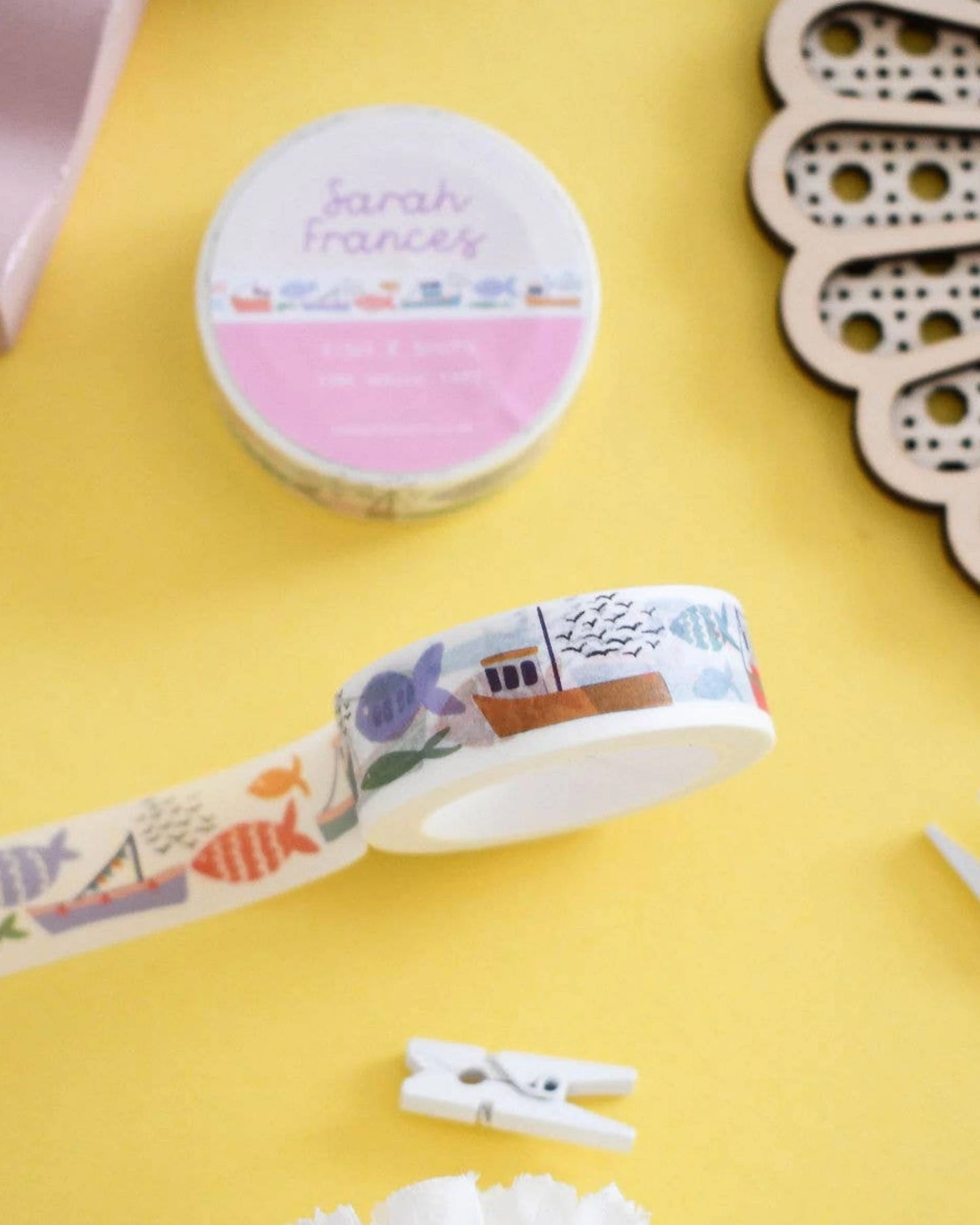 Fish and ships washi tape