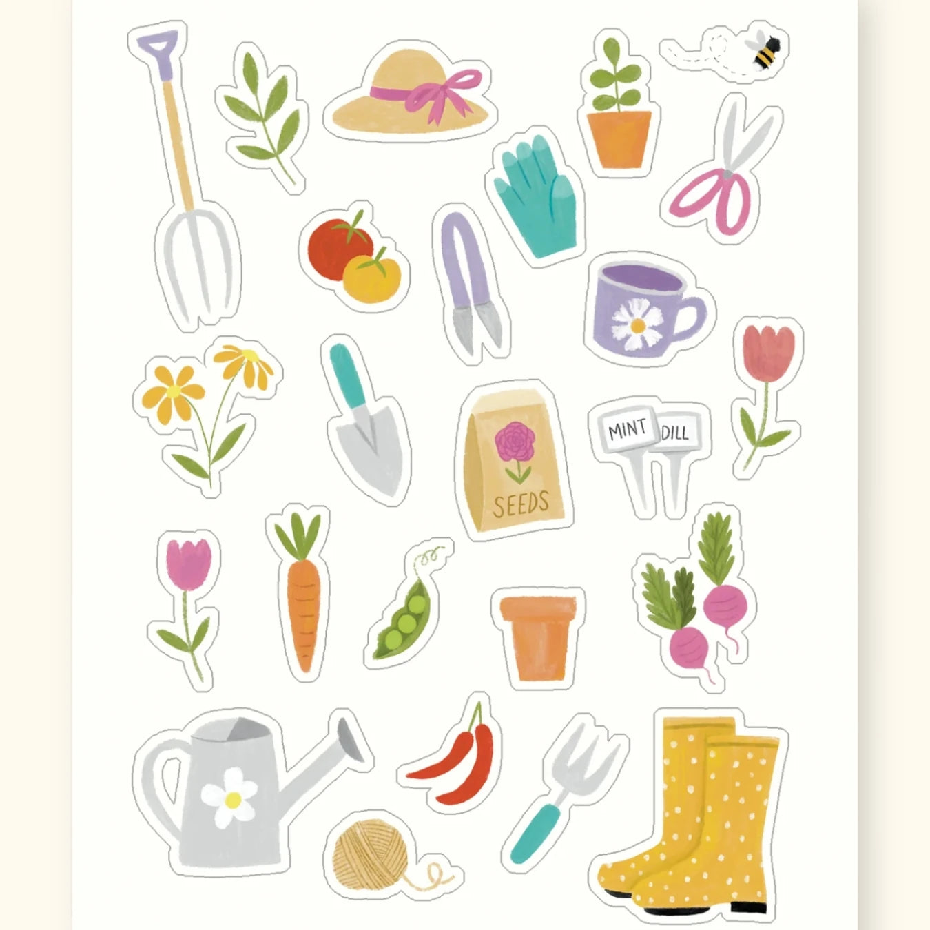 Gardening Sticker Sheet