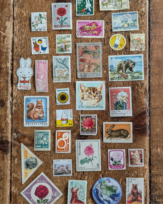 Vintage Stamps Pack - Lucky Dip (20 Pieces)