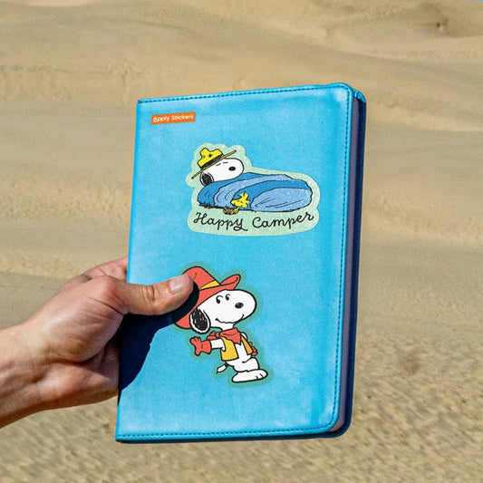Happy Camper Snoopy Sticker