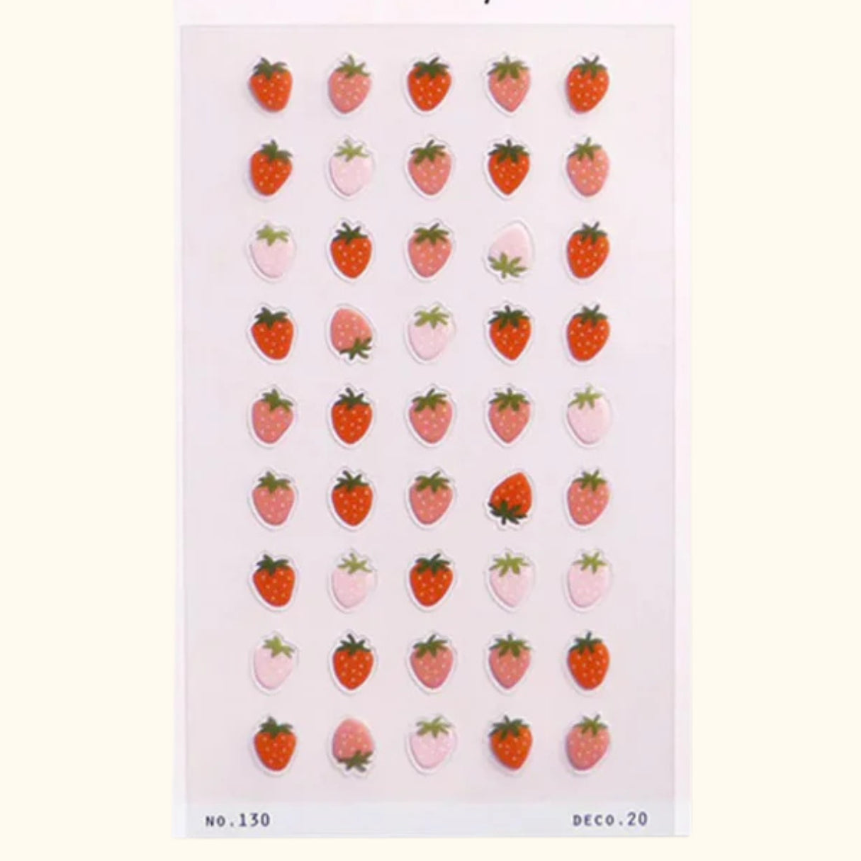 Suatelier Miniseries Sticker Sheet Deco 20: Strawberries