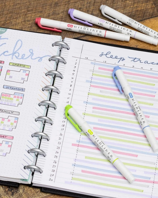 Zebra Mildliner Double-Sided Highlighter Set – Bright