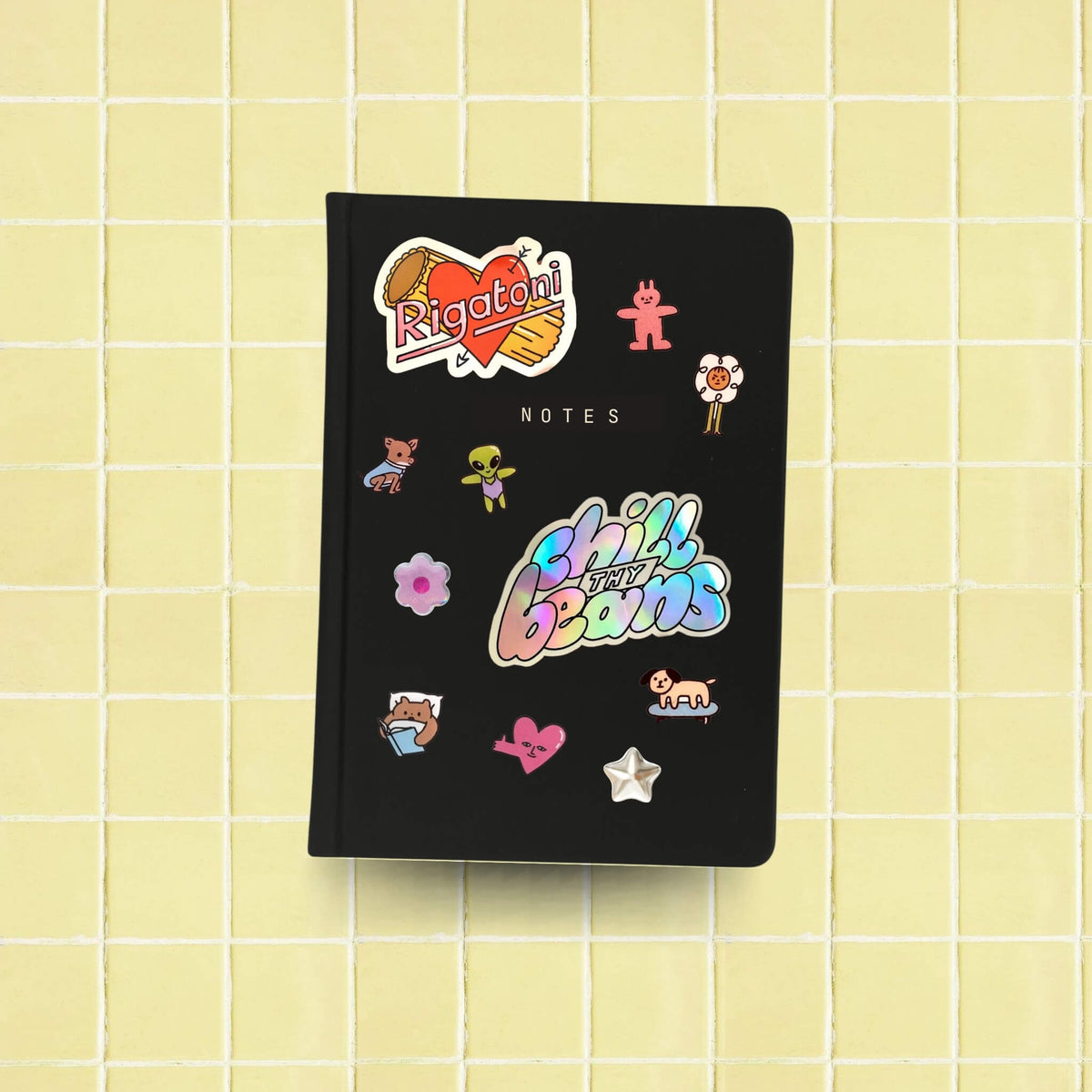 Decorative and illustrated vinyl stickers for notebooks and laptops