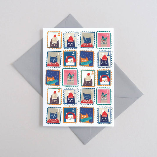 A6 Stamp Collection Christmas card