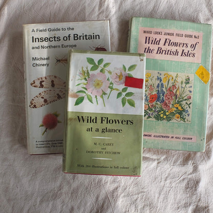 Vintage Botanical Guide Book - Wild Flowers at a Glance