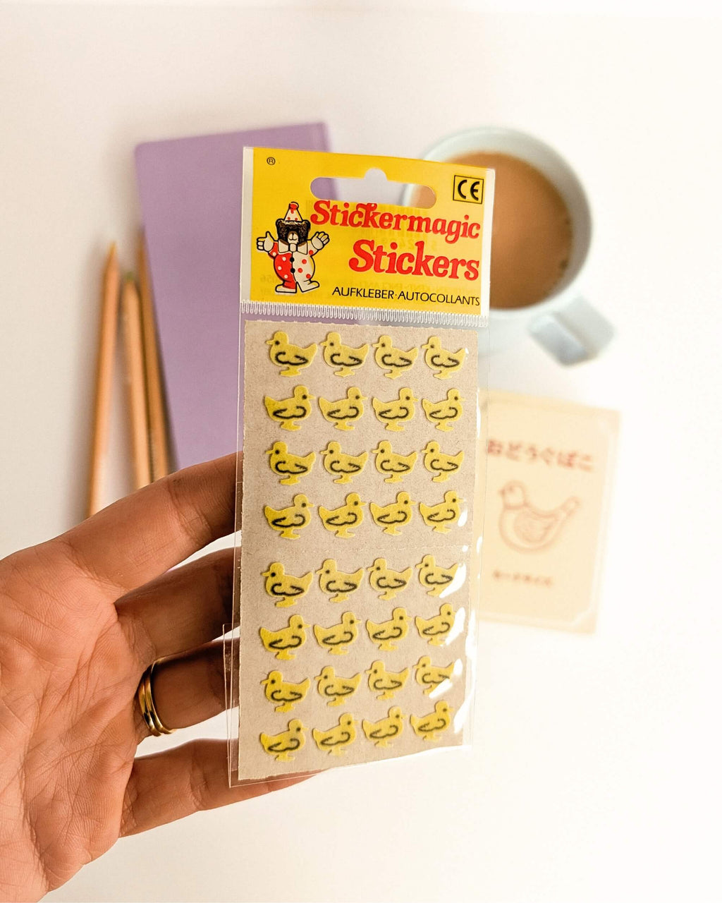 Fuzzy Duckling Mini Sticker Sheet