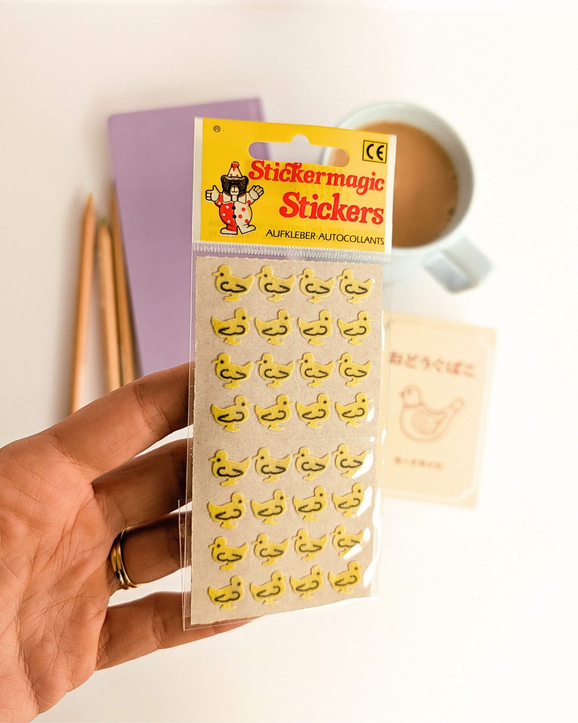 Fuzzy Duckling Mini Sticker Sheet