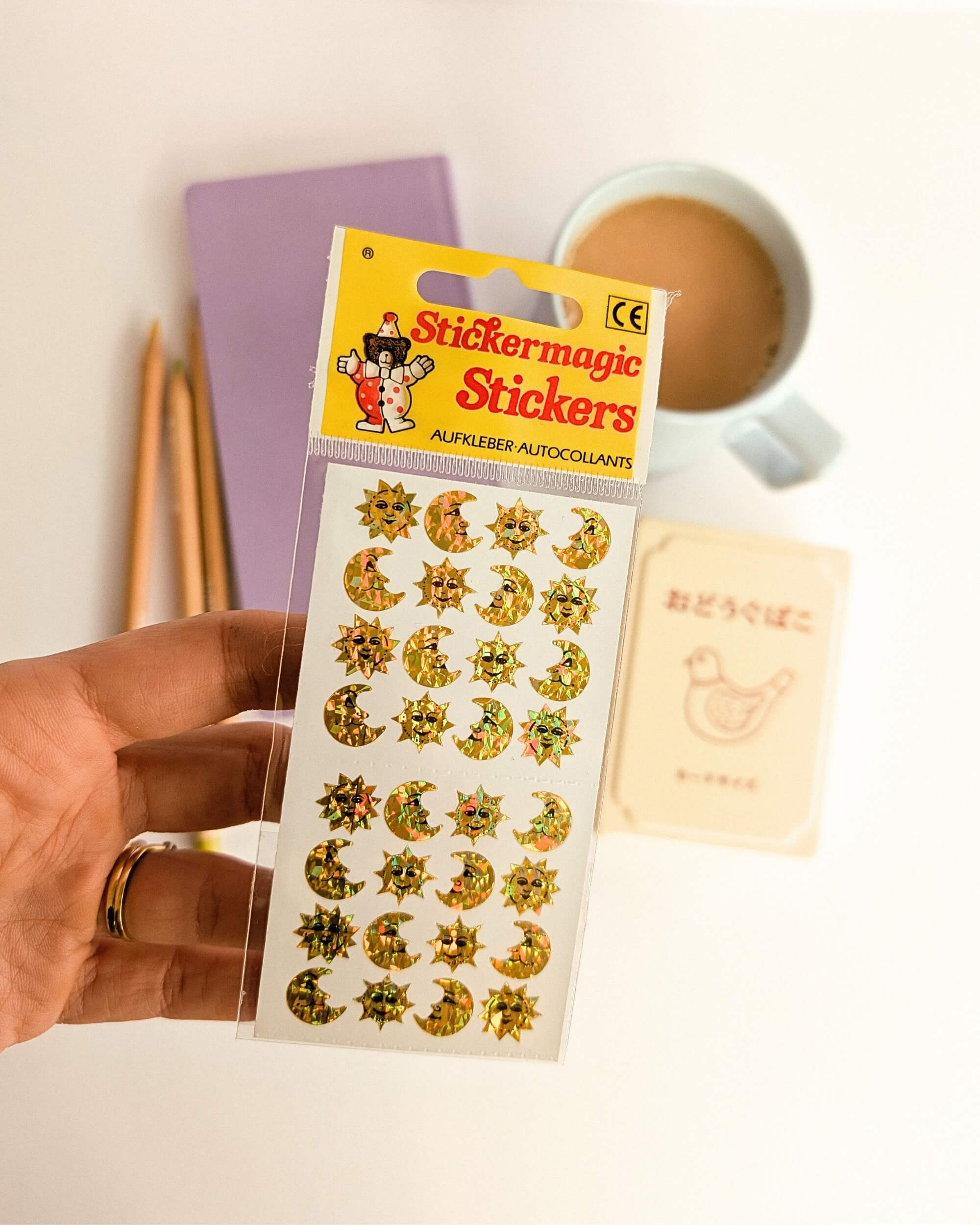 Holographic Sun & Moon Mini Sticker Sheet