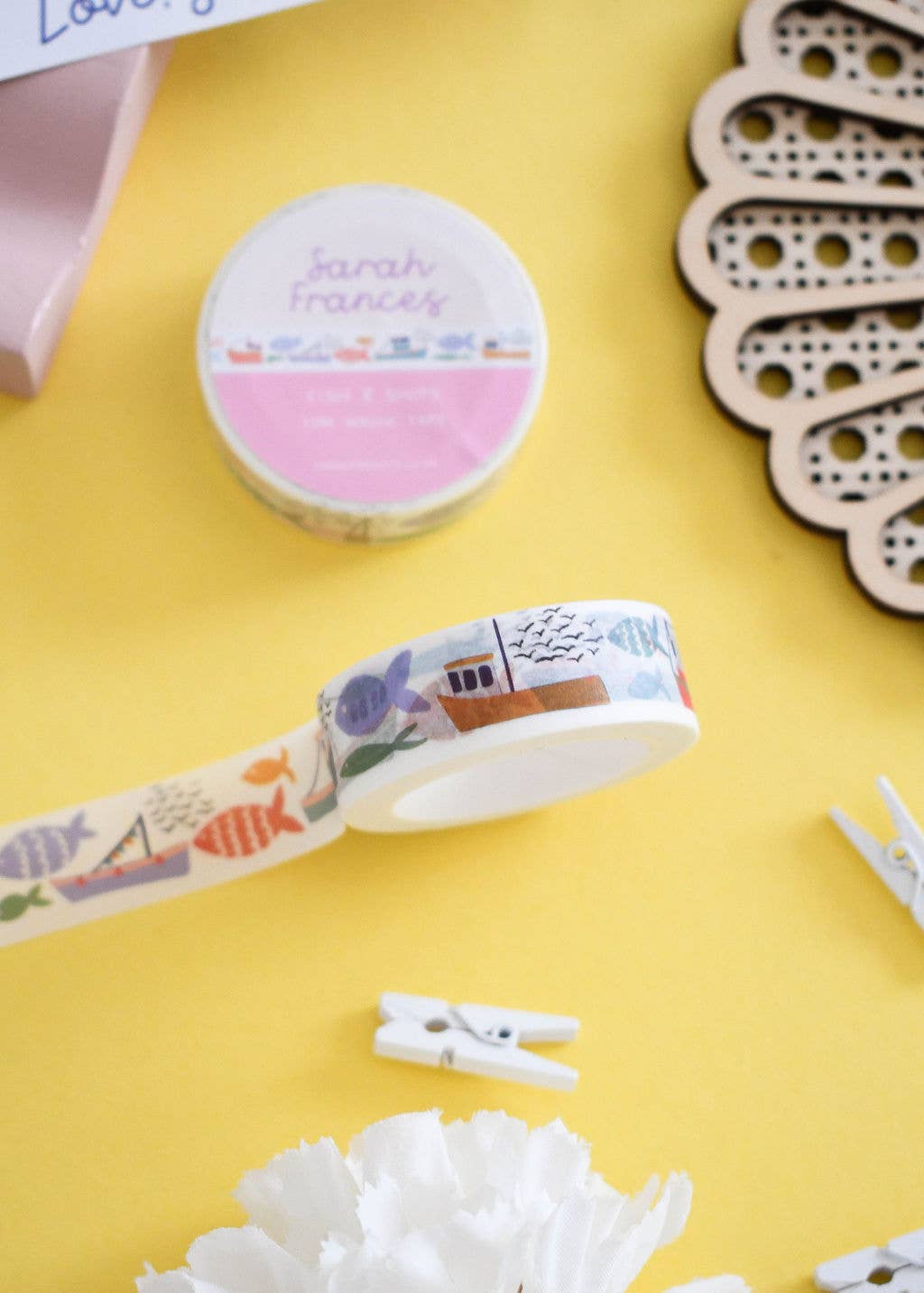 Fish and Ships Washi Tape