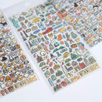 Collection of additional zero per zero illustrated sticker sheets