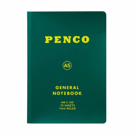Penco Soft Notebook in A5 Ruled - Green