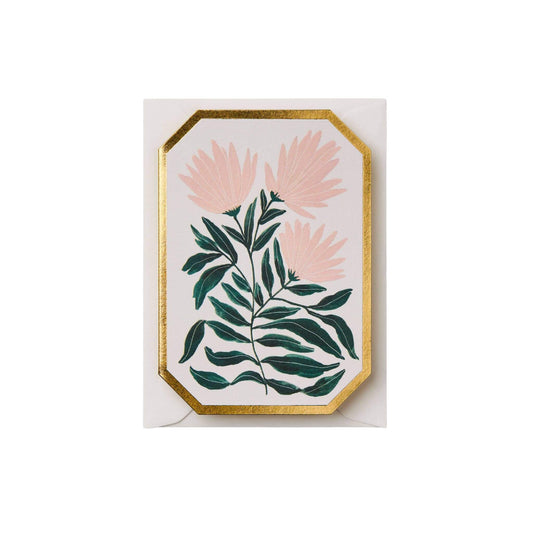 Chrysanthemum Botanical Card - Blank Inside