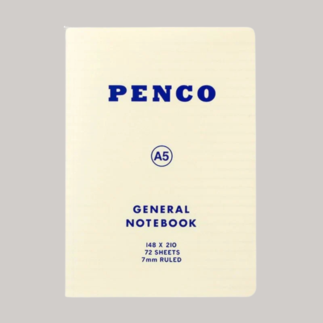 Penco Soft Notebook in A5 Ruled - White