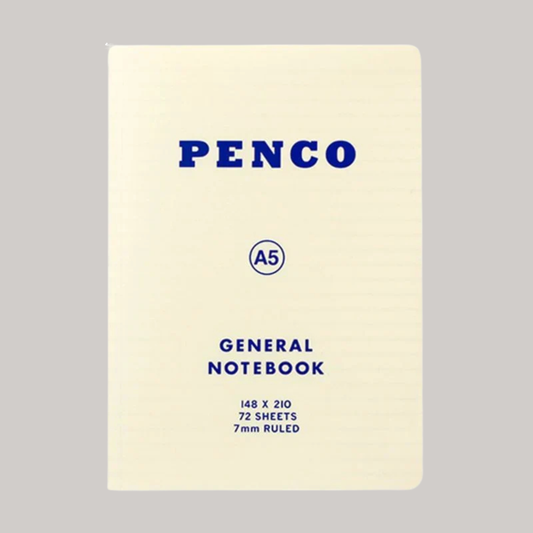 Penco Soft Notebook in A5 Ruled - White