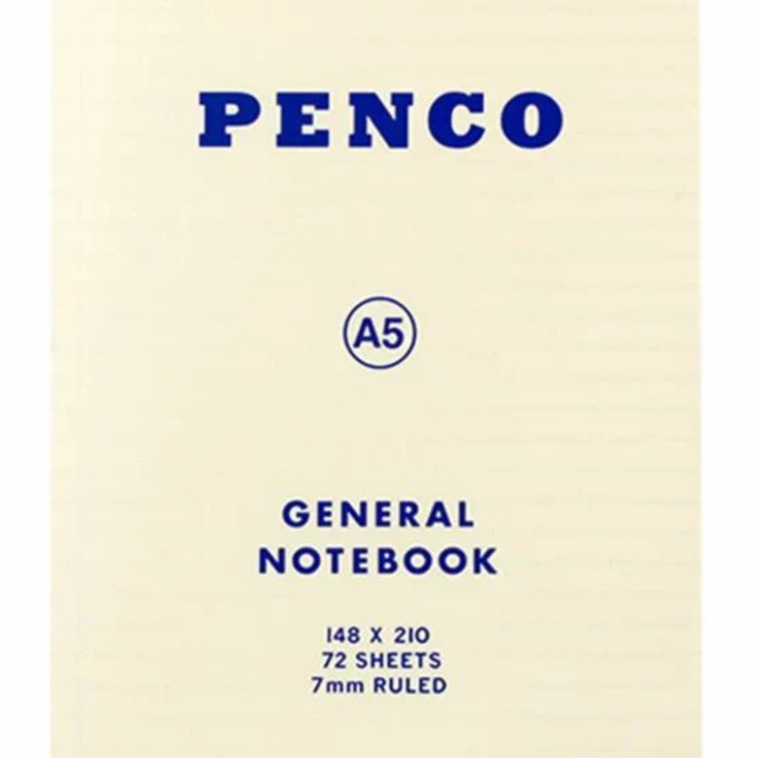 Penco Soft Notebook in A5 Ruled - White