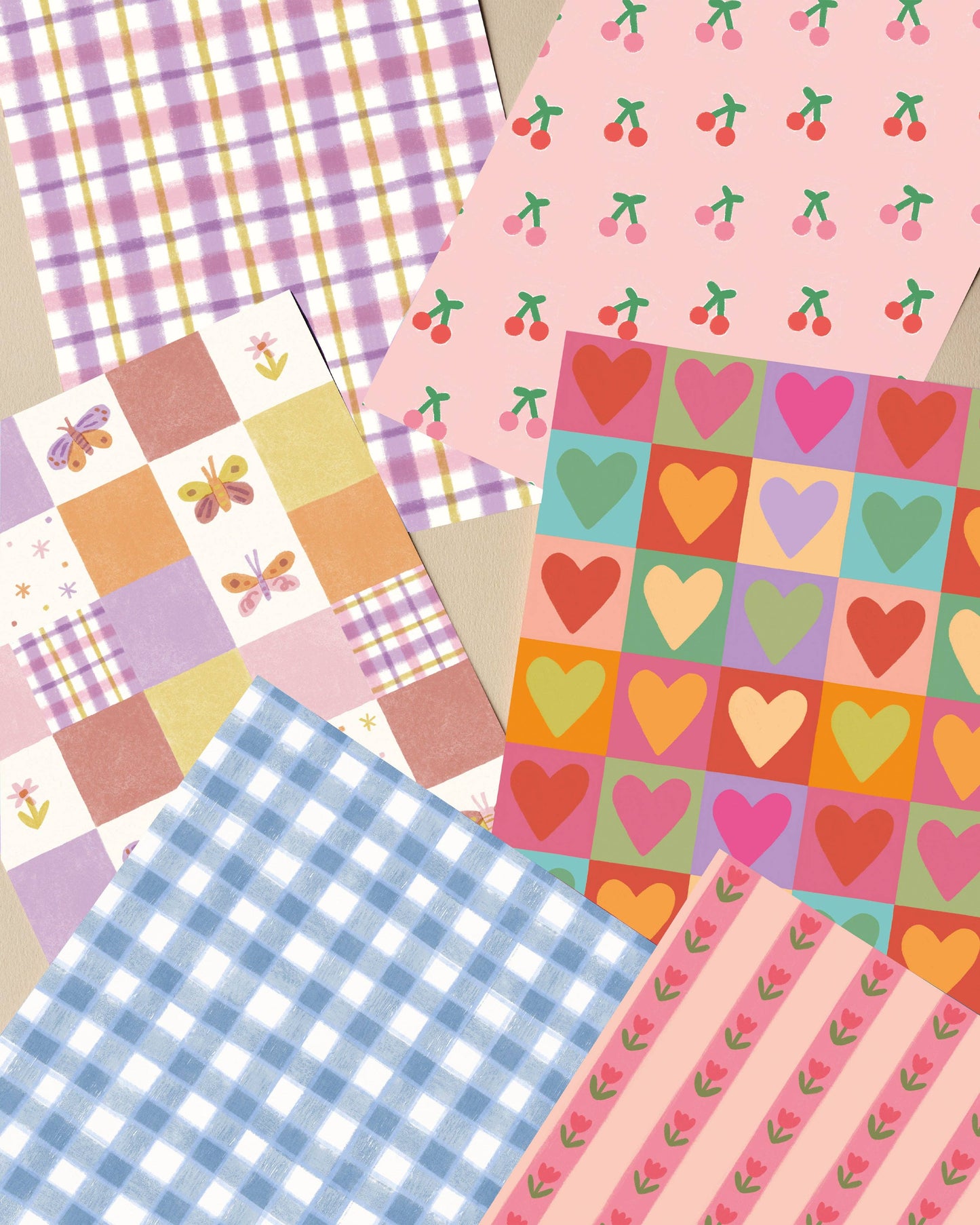 A5 Patterned Crafting Papers - Vol 1