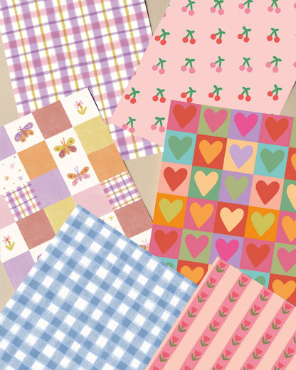 A5 Patterned Crafting Papers - Vol 1