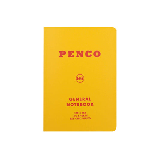 Hightide Penco Soft PP Notebook (Grid, B7) - Yellow
