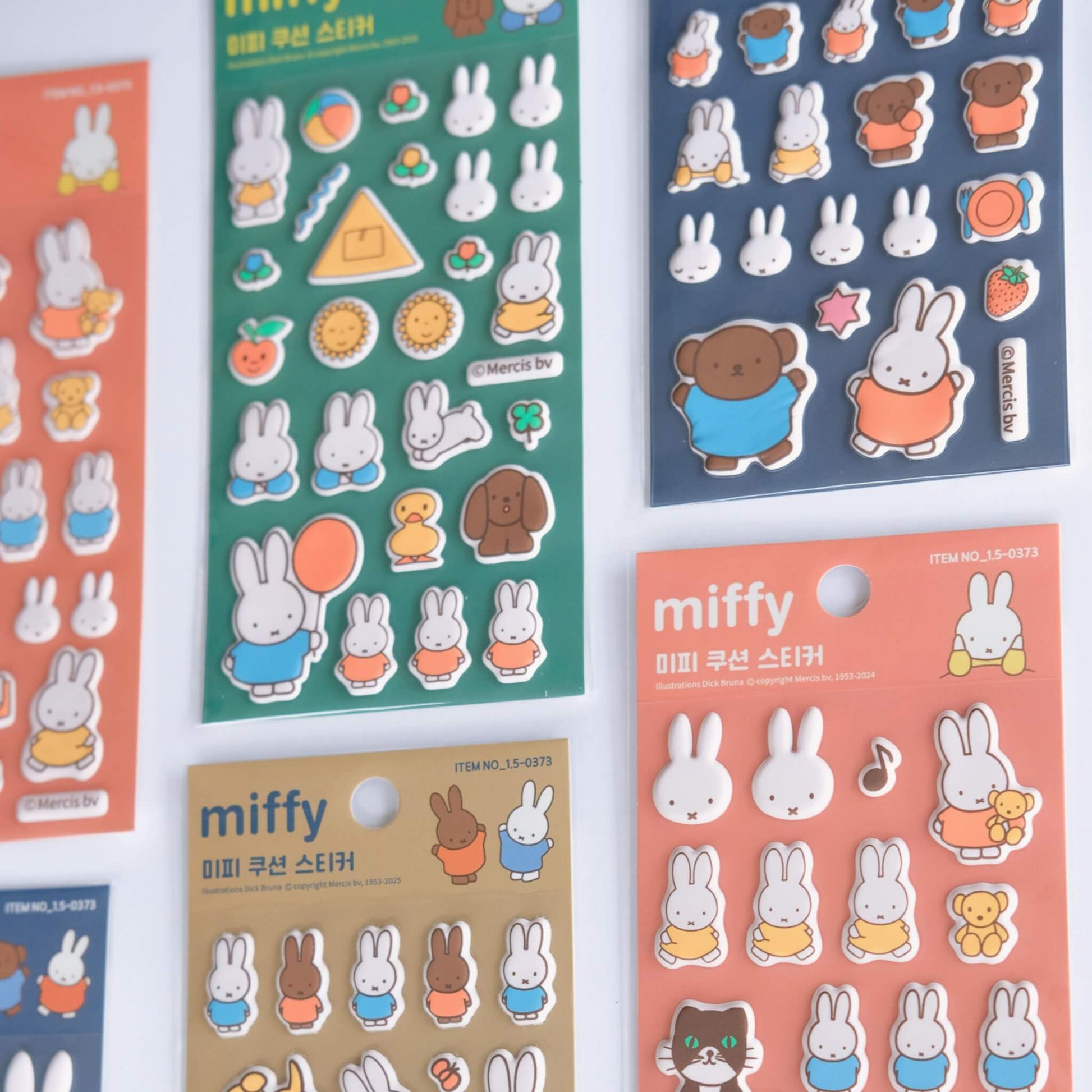 All 4 collections of Miffy stickers
