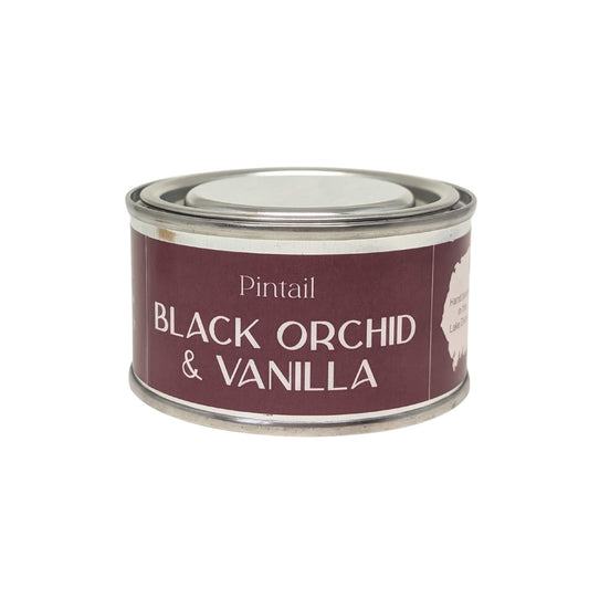 Black Orchid & Vanilla Candle in Paint Pot Tin