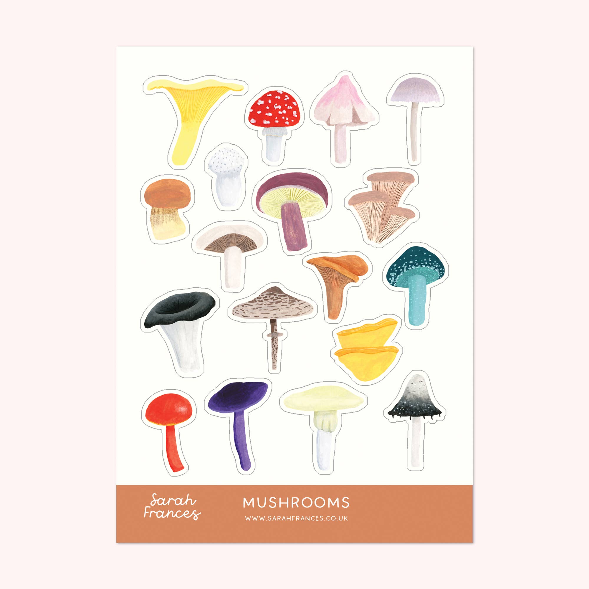 British Mushrooms Stickers