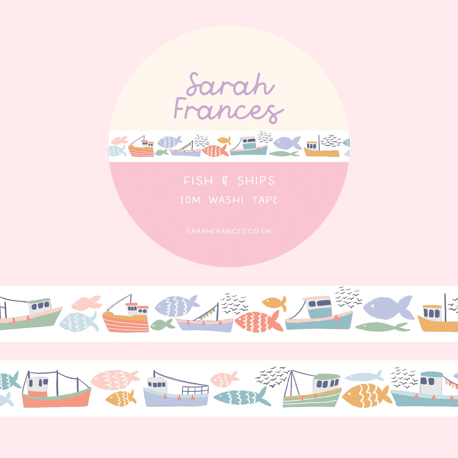 Fish and Ships Washi Tape