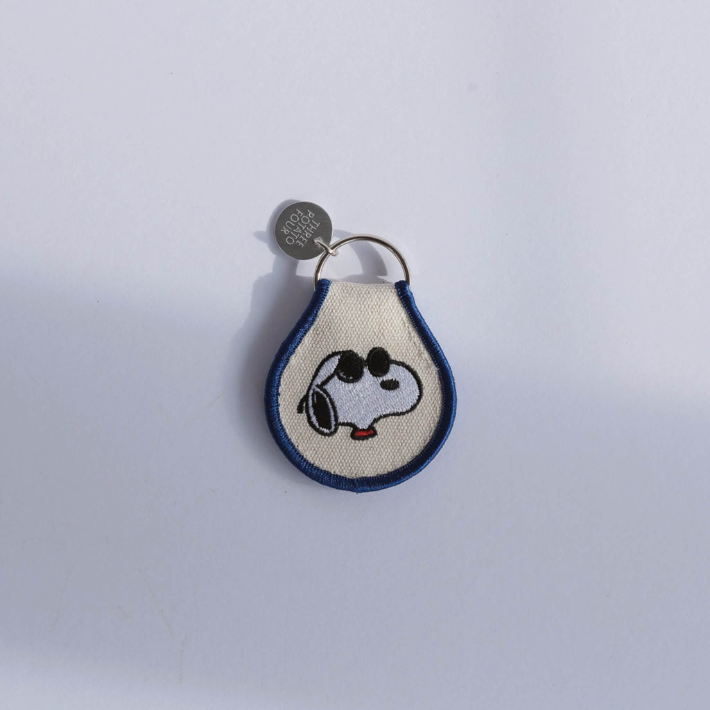Snoopy Joe Cool Embroidered Keychain | Subject to change