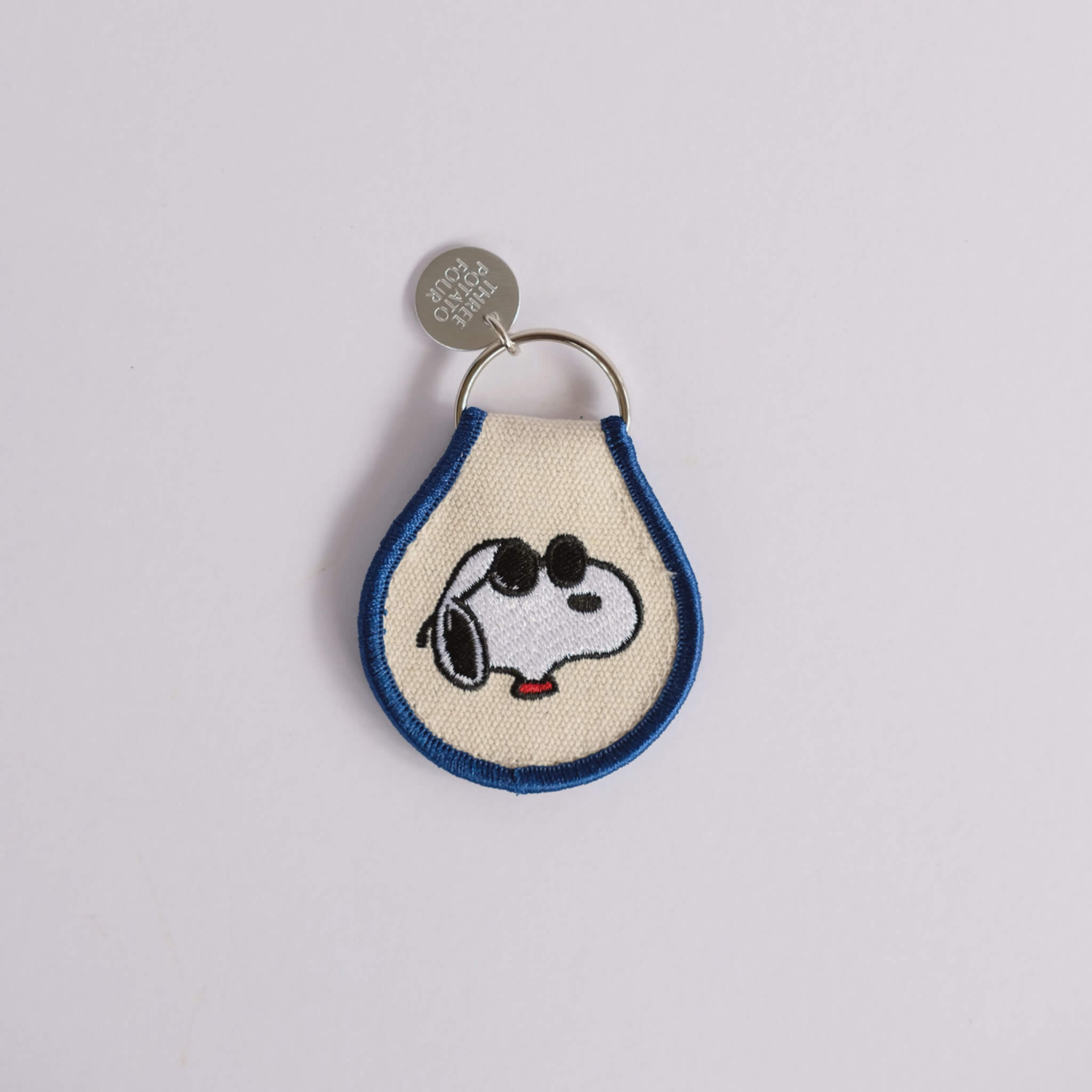 Snoopy Joe Cool Embroidered Keyring