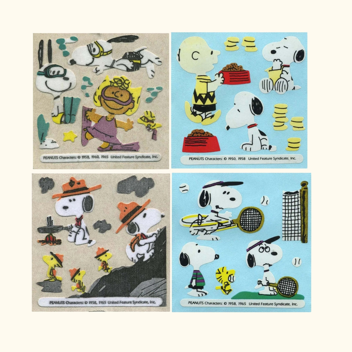 Peanuts Scenes Sticker Sheet (Various designs)