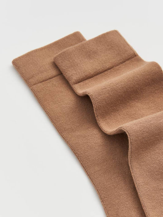 Bamboo Socks in Biscuit Beige