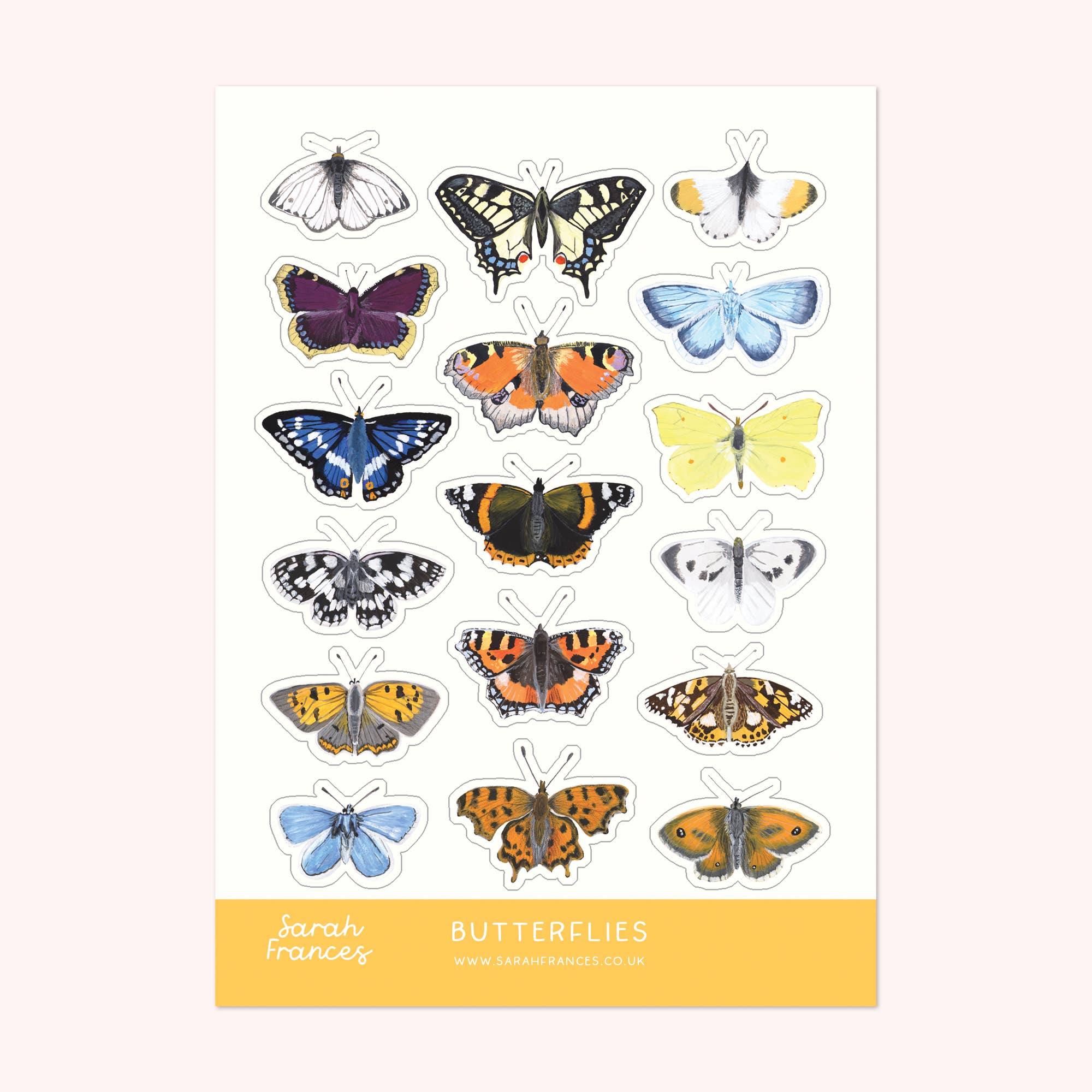 British Butterfly Stickers