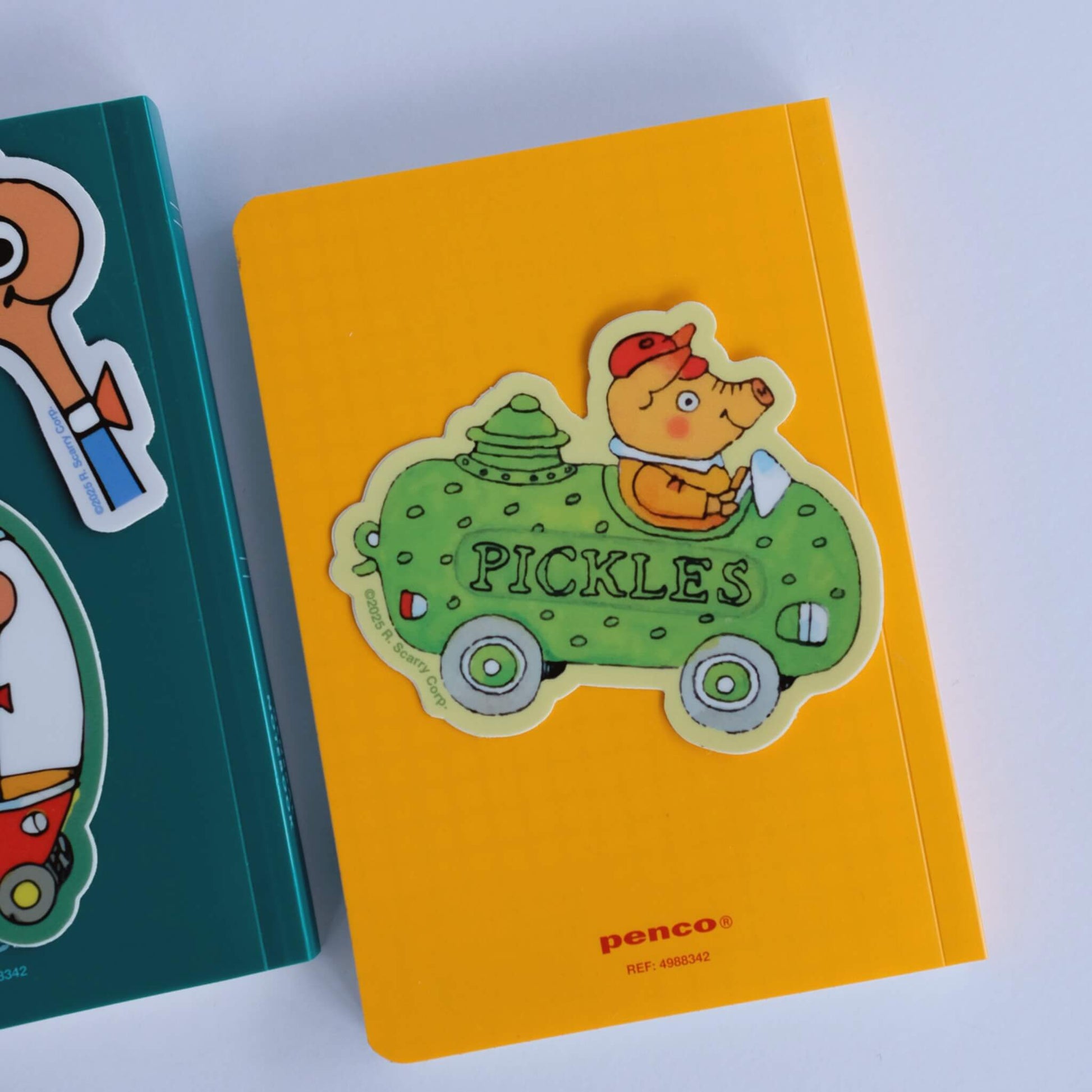 Richard Scarry Nostalgic Stickers on notebook