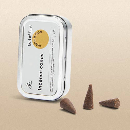 Sandalwood Incense Cones 16pk