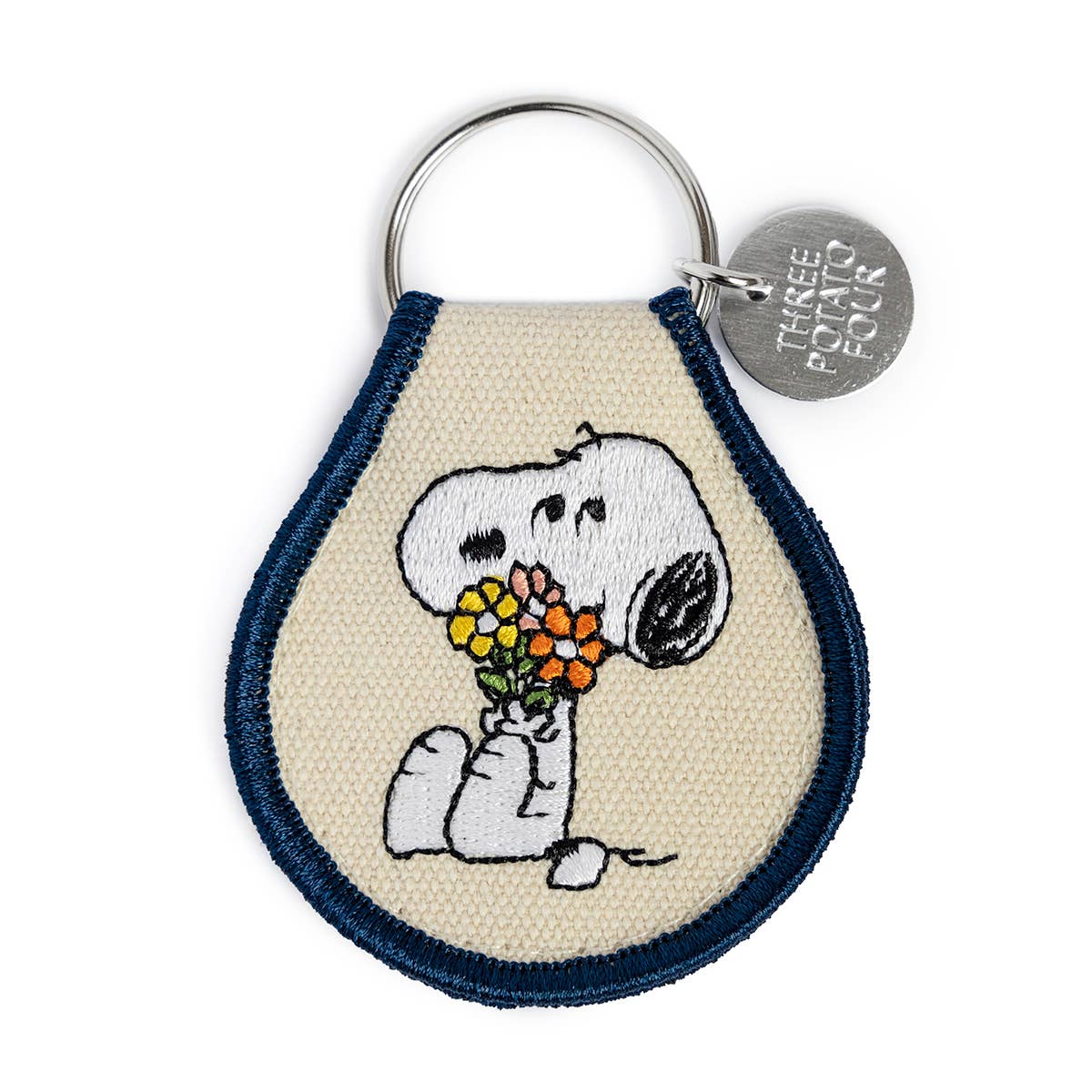 Snoopy Flower Bouquet Patch Keyring
